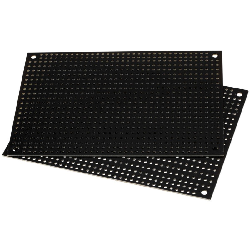 Black Perforated Large Hole Crossover Board Pair 3.5" X 5"