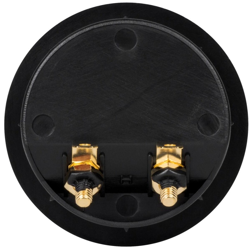 Pressfit Speaker Wire Terminal Cup 2-1/4" Gold Spring-Loaded