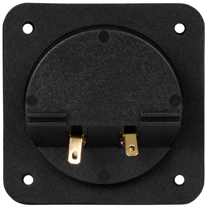 Square Speaker Wire Terminal Cup 4" Gold Spring-Loaded