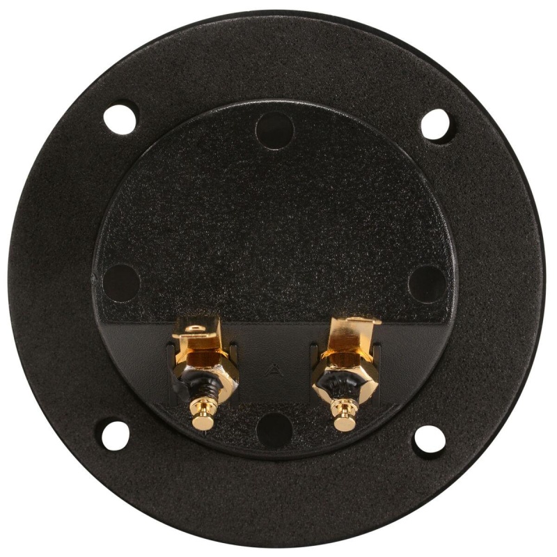 Round Speaker Terminal Cup 2-15/16" Gold Binding Post Banana Jack