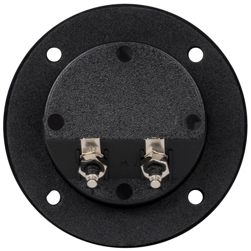 Round Speaker Terminal Cup 2-15/16" Satin Nickel Binding Post Banana Jack