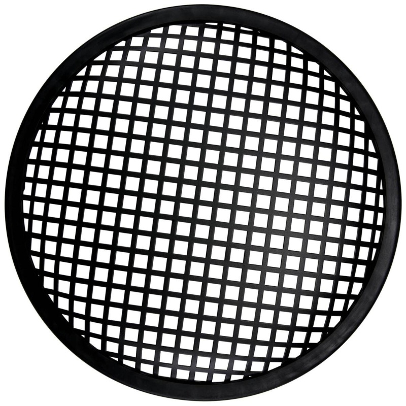 Parts Express 10" Waffle Style Black Steel Speaker Grille With Rubber Edge