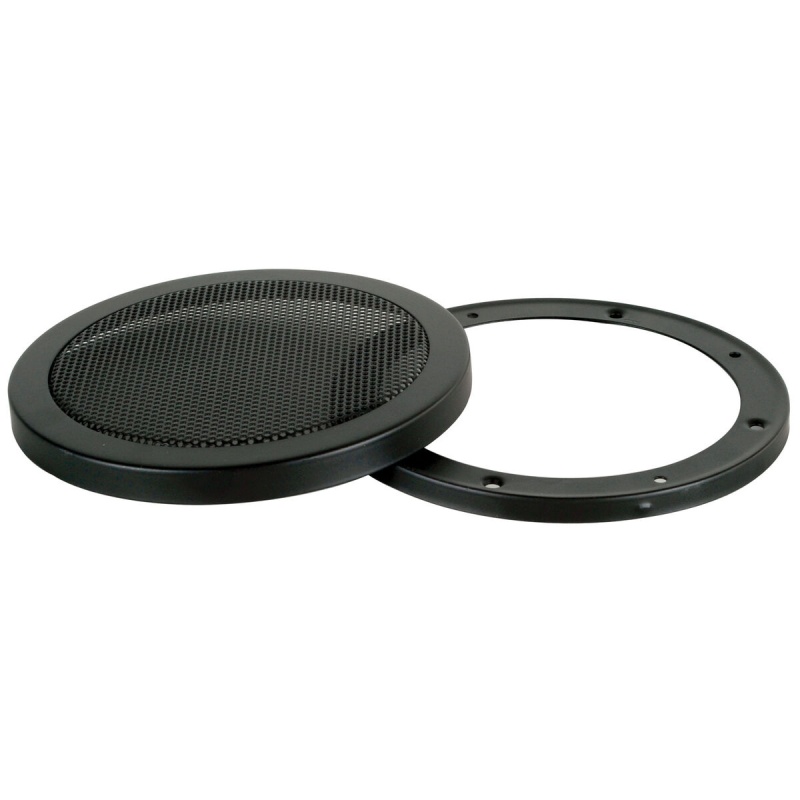 Parts Express Steel Mesh 2-Piece Grille For 6-1/2" Speaker Black