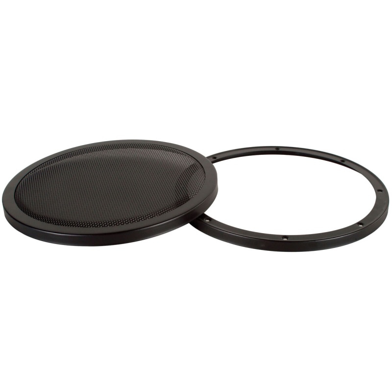Parts Express Steel Mesh 2-Piece Grille For 12" Speaker Black