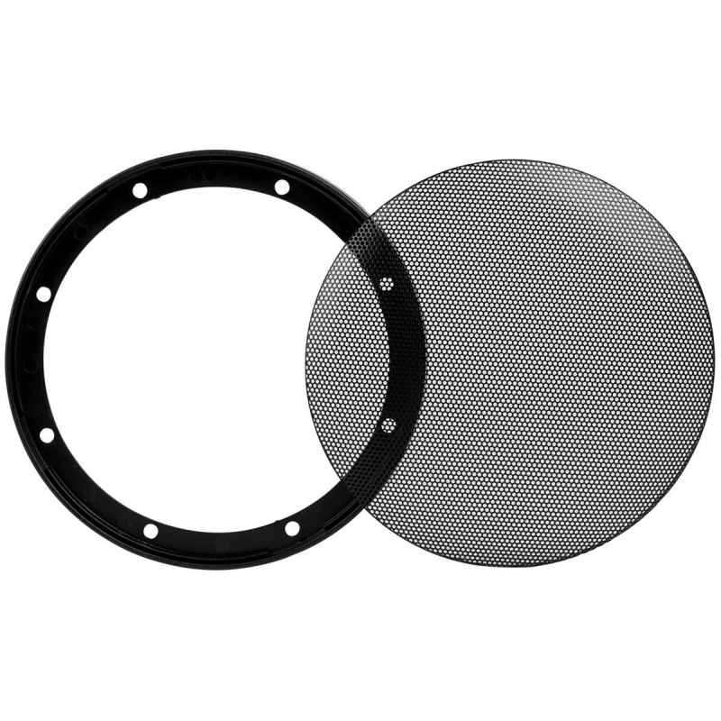 6-1/2" Car Type Steel Mesh 2-Piece Speaker Grille With Plastic Mounting Ring-Pair