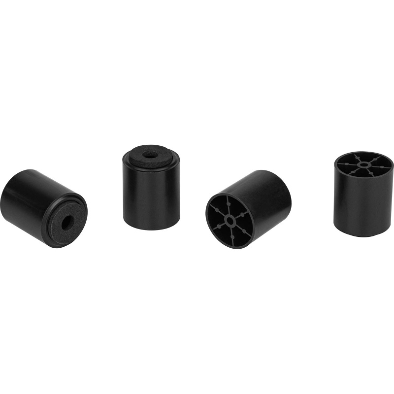 Subwoofer Speaker Feet 1-9/16" H X 1-5/16" Dia. 4-Pack Black