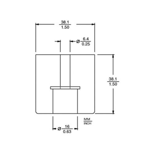 Penn-Elcom 9145 Rubber Cabinet Foot 1.5" Dia. X 1.5" h