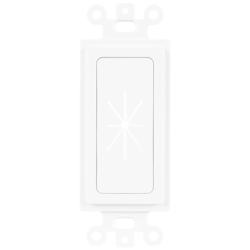 Datacomm 45-0016-Wh Decor Insert Withflexible Opening - White