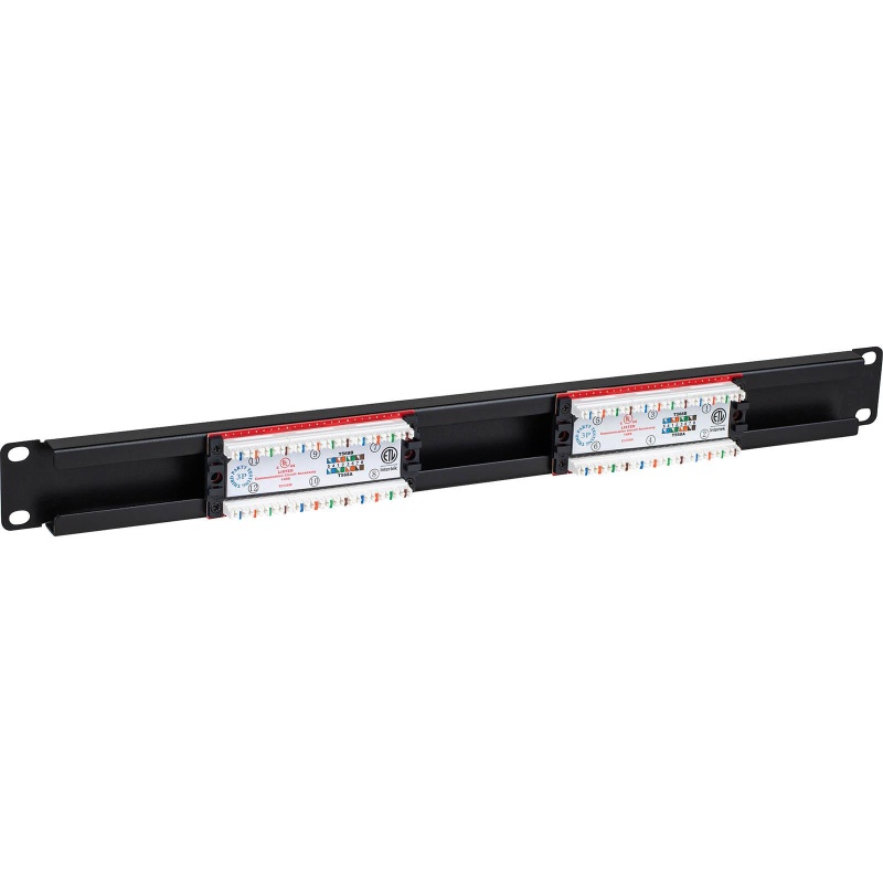 Datacomm Electronics Cat 6 12-Port Universal Patch Panel