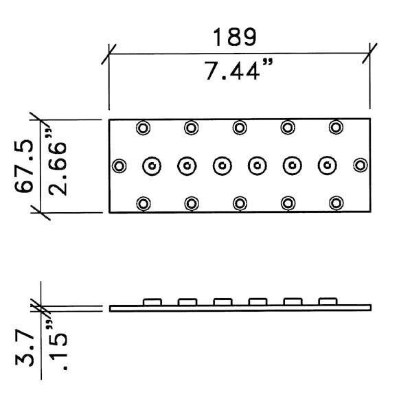 Penn-Elcom R1439z Backplate For R1438 Flying Track