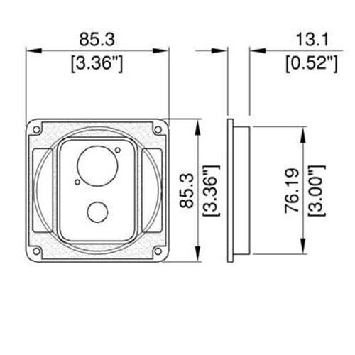 Penn-Elcom M1503 Abs Dish One 1/4" + One Neutrik D/Nl4mp