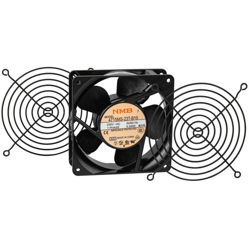 Middle Atlantic Qfan-119 119Mm Low Noise Fan Kit With Plug Cord 50 Cfm