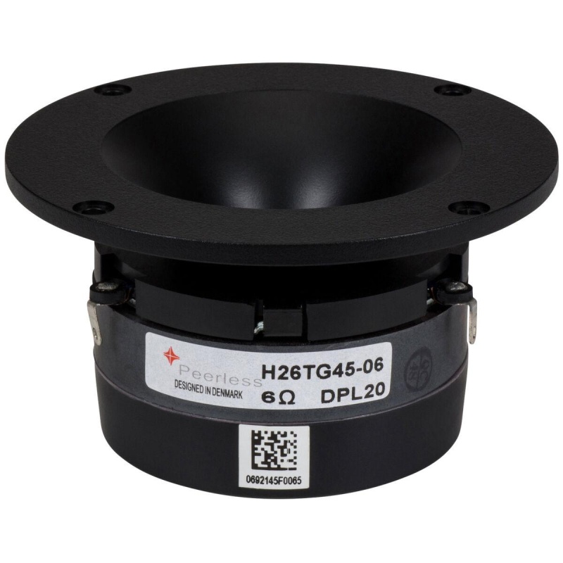 Peerless By Tymphany H26tg45-06 1" Silk Dome Tweeter With Waveguide 6 Ohm
