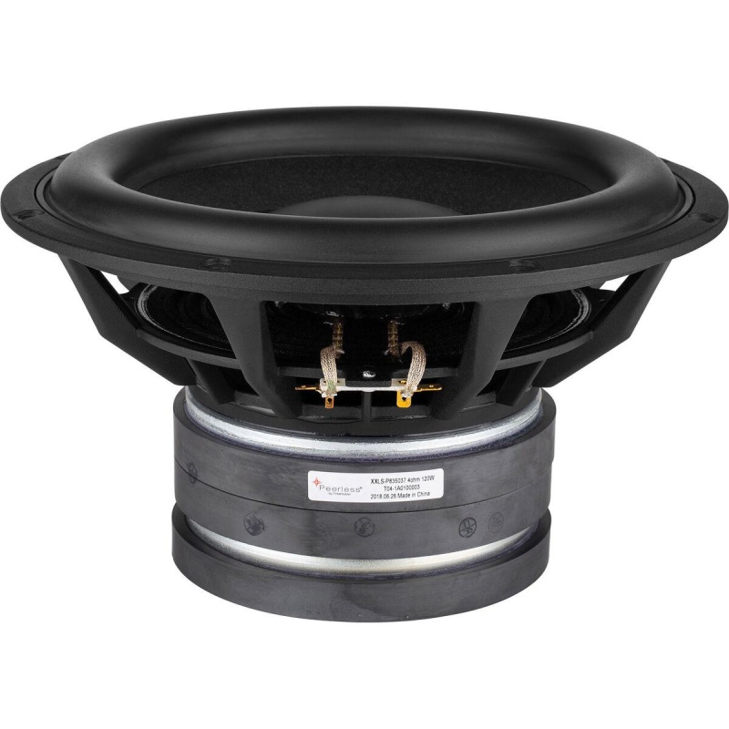 Peerless By Tymphany Xxls-P835037 10" Paper Cone Subwoofer 4 Ohm