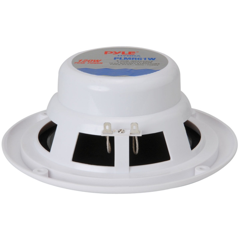 Pyle Plmr61w 6.5" Waterproof Marine Speaker Pair White