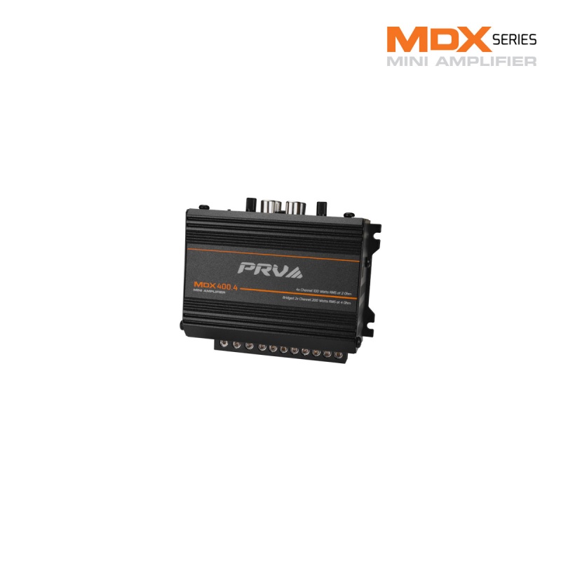 Prv Audio Mdx400.4 2 Ohm Mdx Series 4-Channel Mini Amplifier 400w