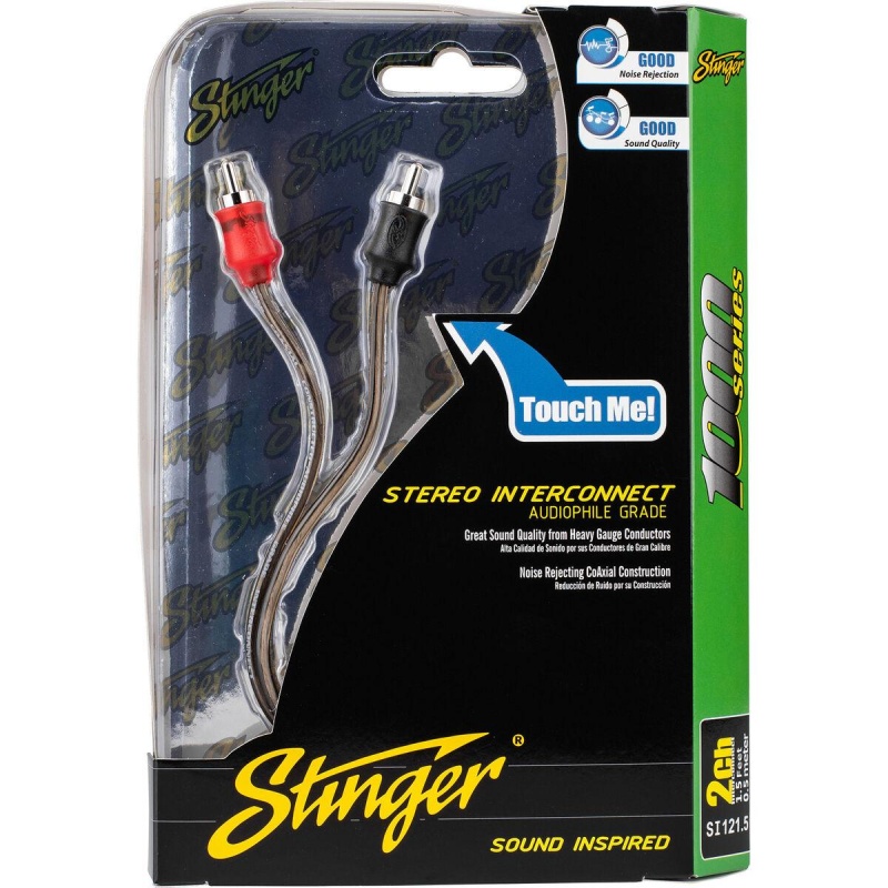 Stinger Si121.5 1.5 Ft. 1000 Series 2 Channel Rca Cable