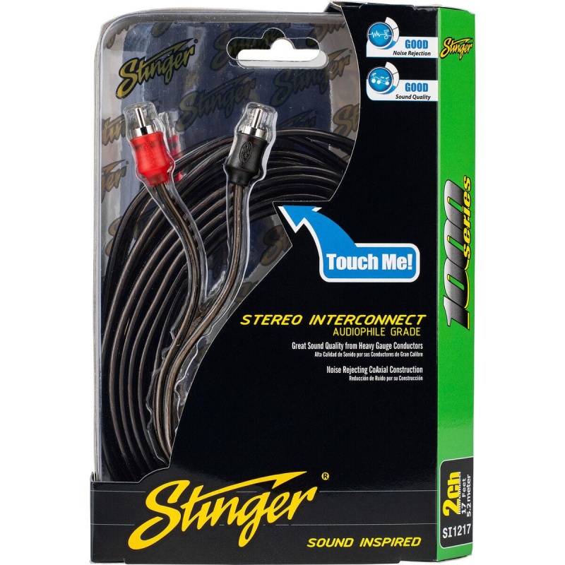 Stinger Si1217 17 Ft. 1000 Series 2 Channel Rca Cable