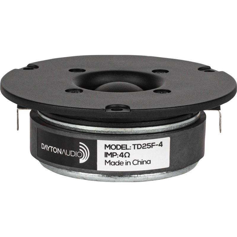 Dayton Audio Td25f-4 1" Soft Dome Tweeter 4 Ohm