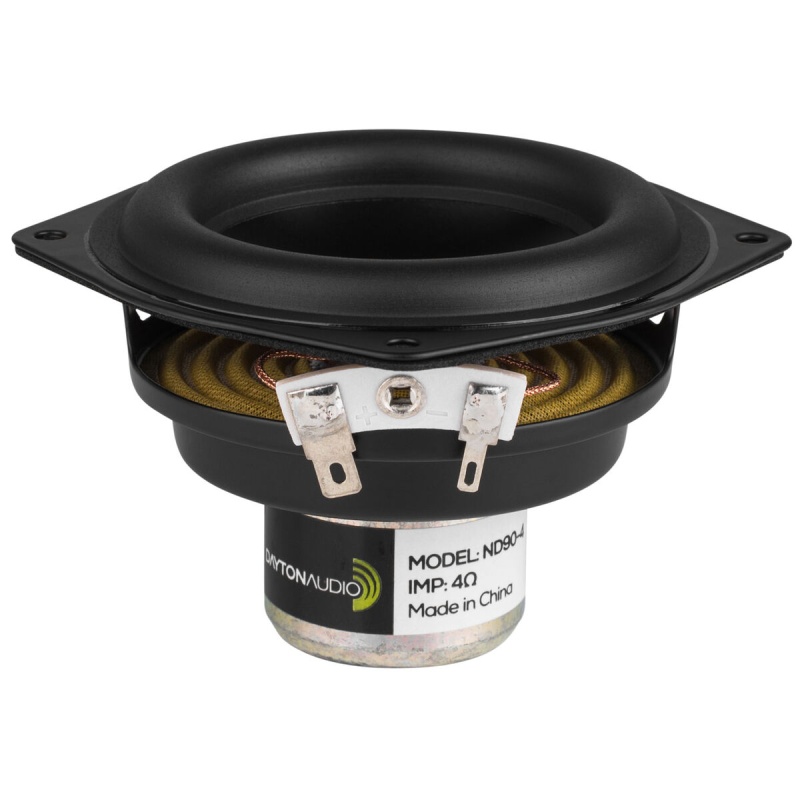 Dayton Audio Nd90-4 3-1/2" Aluminum Cone Full-Range Neo Driver 4 Ohm