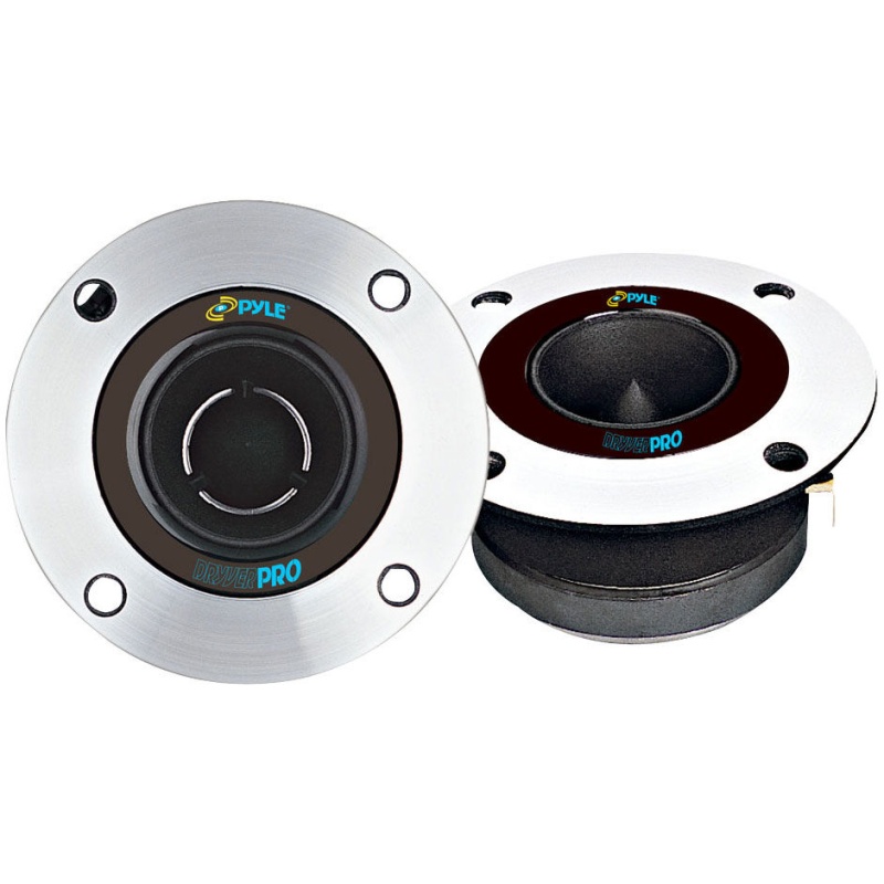Pyle Pdbt19 3.75" Aluminum Bullet Titanium Horn Tweeter Pair