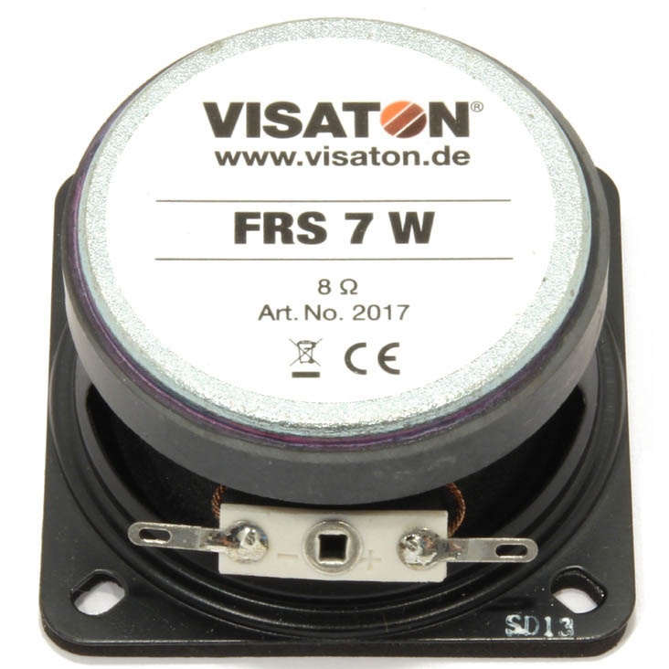 Visaton Frs7w-8 2-1/2" Paper Cone Full-Range Driver 8 Ohm