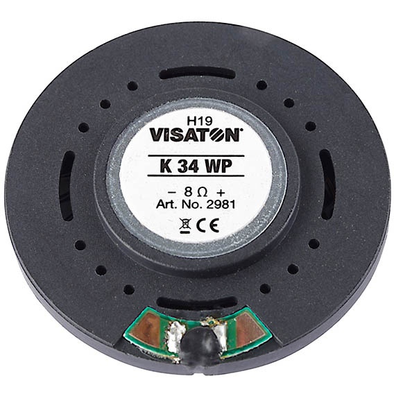 Visaton K34wp-8 1-1/2" Miniature Waterproof Driver 8 Ohm