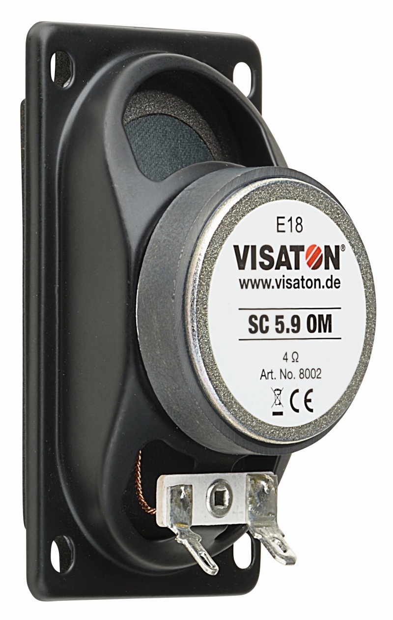 Visaton Sc5.9Om-8 2" X 3-1/2" Full-Range Driver 8 Ohm