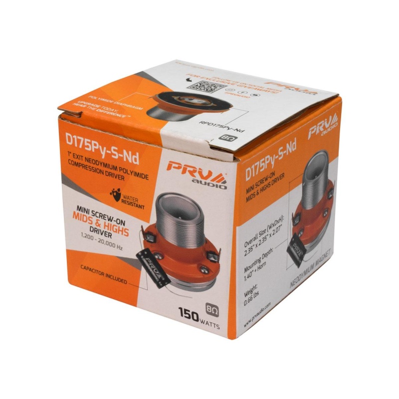 PRV Audio D175Py-S-Nd 1" Compression Driver 8 Ohm