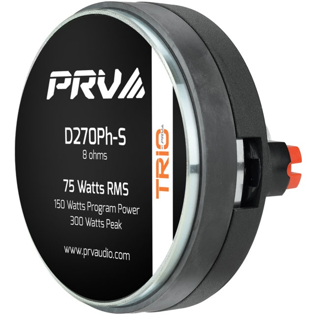 PRV Audio D270Ph-S 1-Inch Phenolic Compression Driver, 8 Ohm