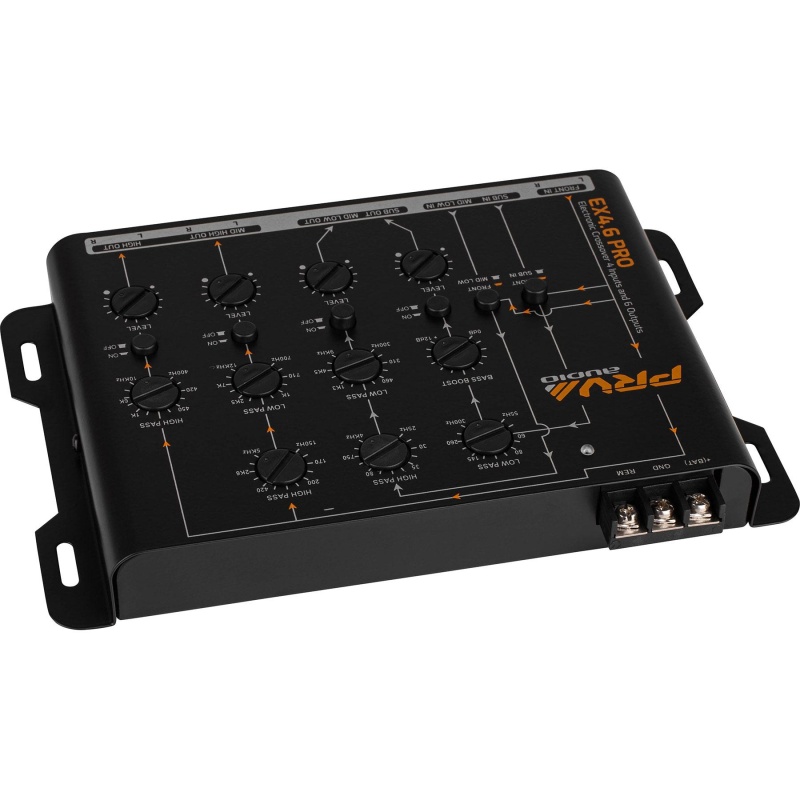 Prv Audio Ex4.6 Pro Car Audio 4-Way Electronic Crossover