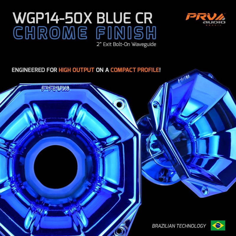 Prv Audio Wgp14-50X Blue Chrome 2" 45 X 45 Waveguide