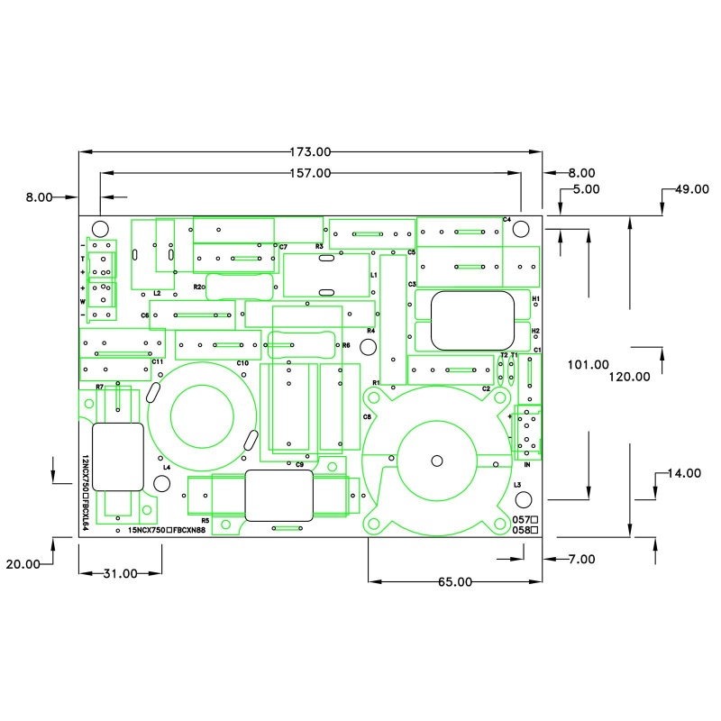 B&C Fbclx64 2-Way 1,700 Hz Passive Crossover For 12Clx64 Coaxial