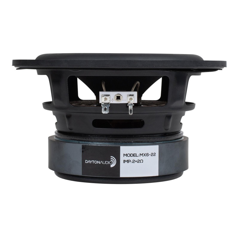 Dayton Audio Mx6-22 6-1/2" Max-X High Excursion Dvc Subwoofer Driver 2 Ohms Per Coil