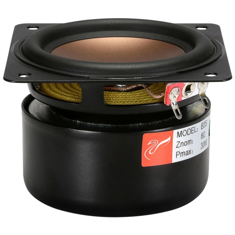 Hivi B3s 3" Shielded Aluminum Alloy Full-Range Driver Square Frame