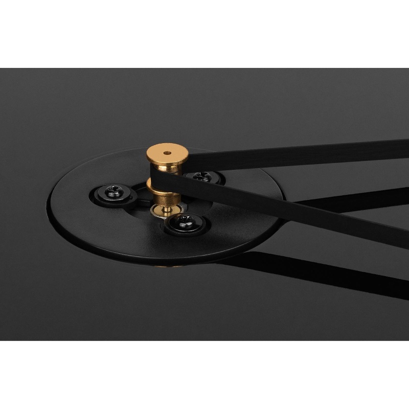 Dayton Audio Classic 6.5" Powered Bluetooth Bookshelf Speaker Pair And Turntable Bundle Black