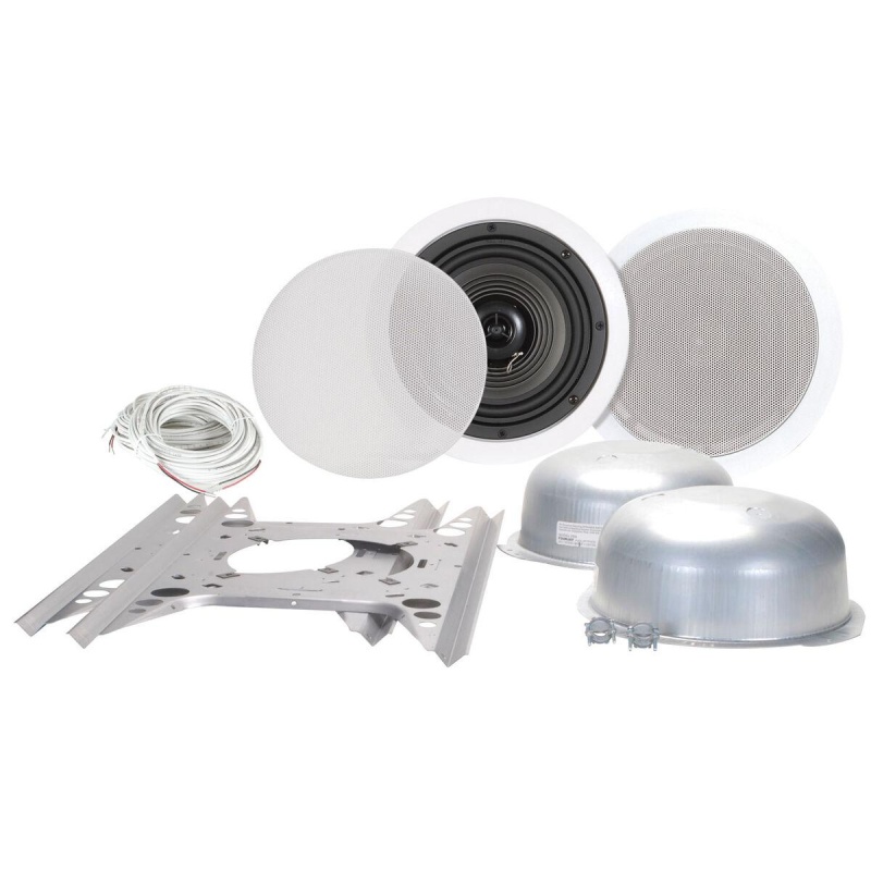 Dayton Audio Csk658 6-1/2" Plenum Speaker Kit Pair With Wire