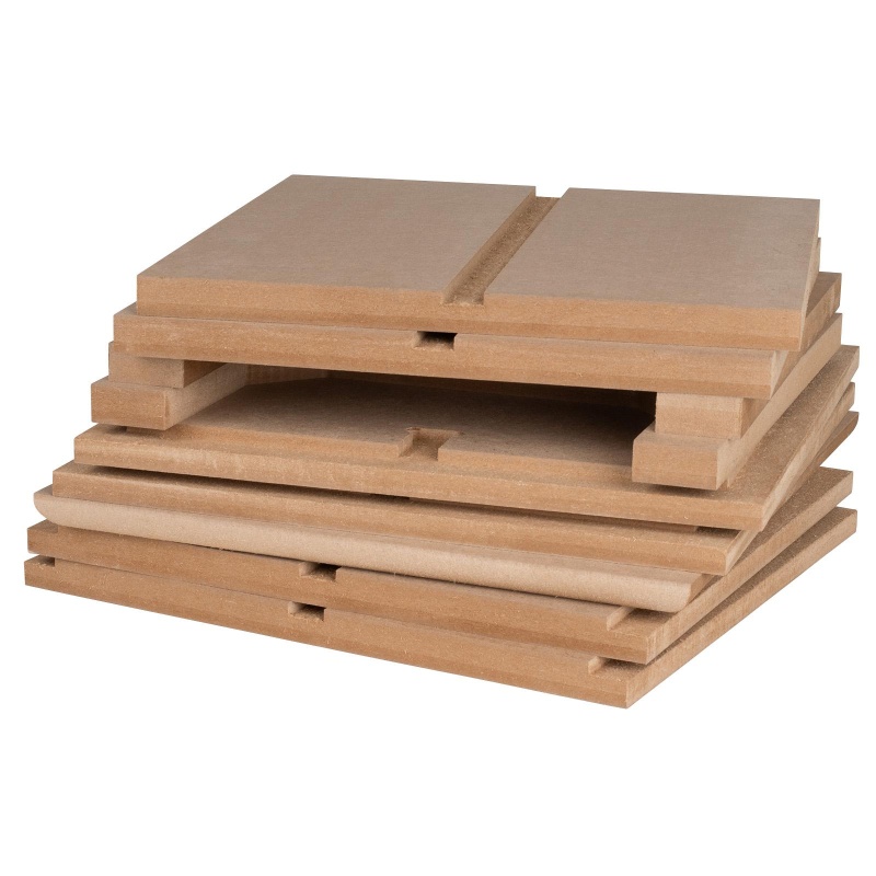 Knock-Down Mdf 0.75 Ft³ Subwoofer Cabinet For Dayton Audio 8" Reference Series Ho