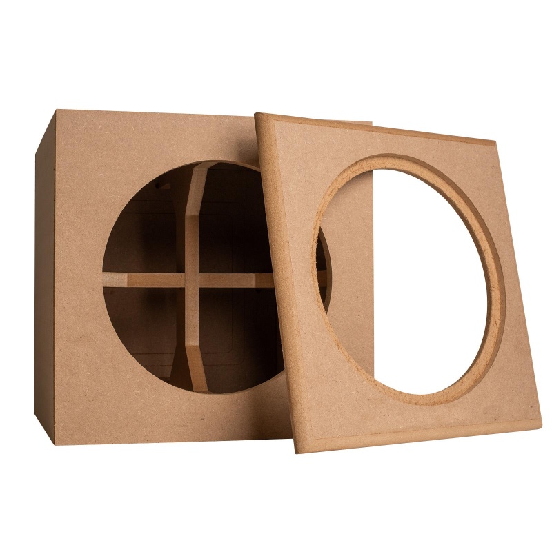 Knock-Down Mdf 1.5 Ft³ Subwoofer Cabinet For Dayton Audio 12" Reference Series Ho