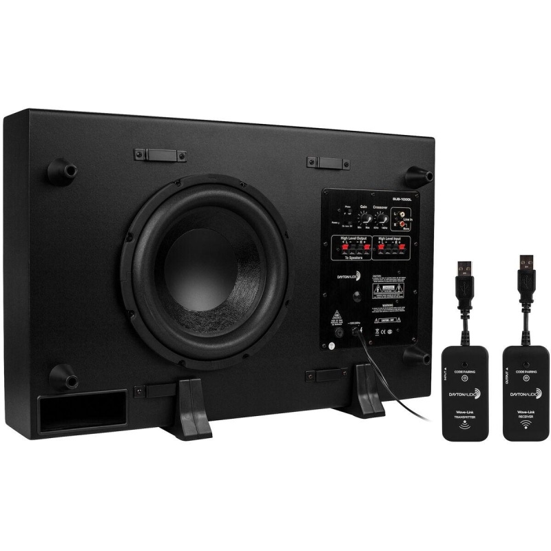 10" Wireless Low-Profile Subwoofer Package With Dayton Audio Sub-1000l