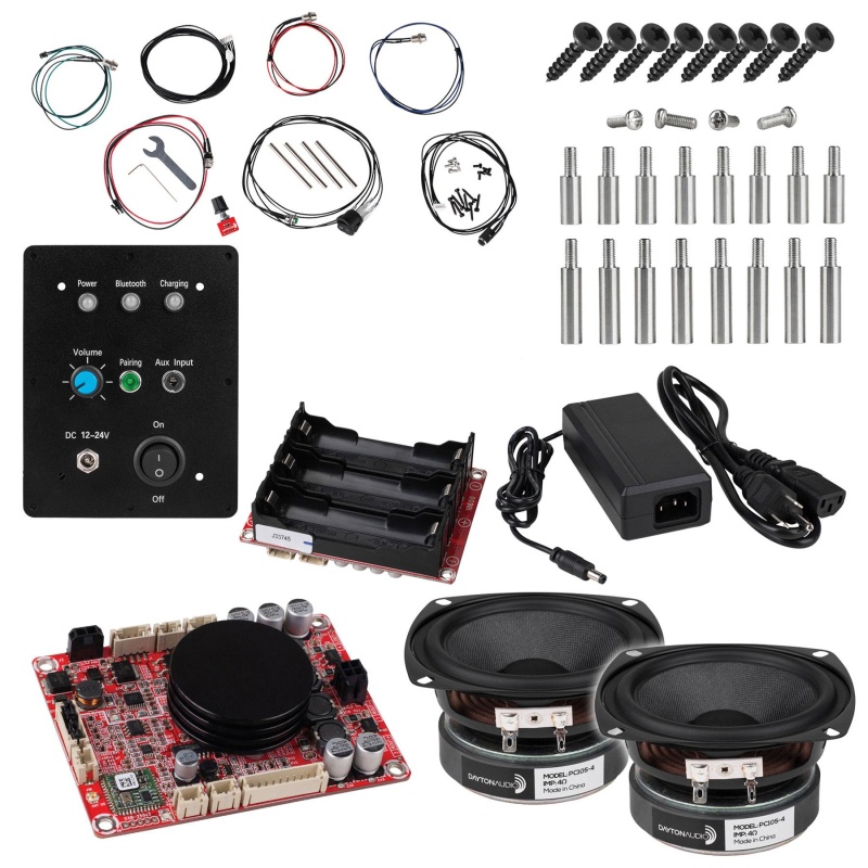 Large Portable 100W Bluetooth Ammo Box Speaker Kit Components Without Batteries