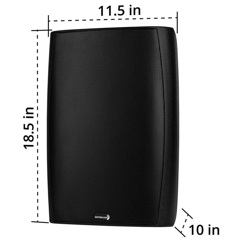 Dayton Audio Io800bt 8" 2-Way Indoor/Outdoor Speaker Black
