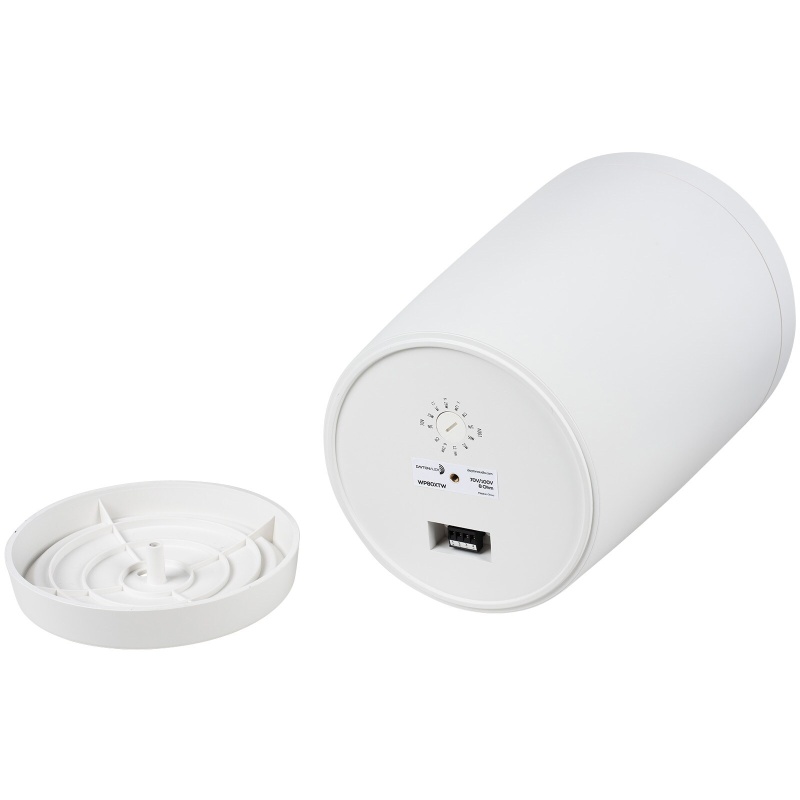 Dayton Audio 8" Commercial Audio Pendant Speaker 70V/100V/8 Ohm White Wp80xtw
