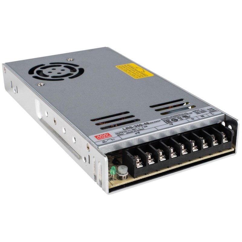 Mean Well Mw Lrs-350-48 48V 7.5A 350W Regulated Switching Power Supply Ac Adapter With Power Cables