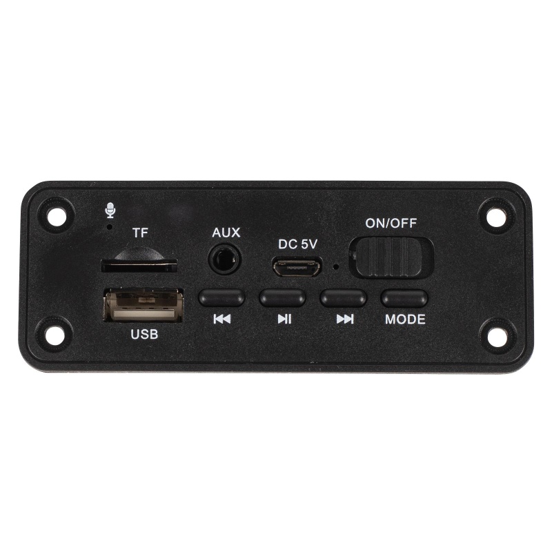 Bluetooth 5.0, Fm, Media Player Faceplate 2 X 3W 5 Vdc Amp Board