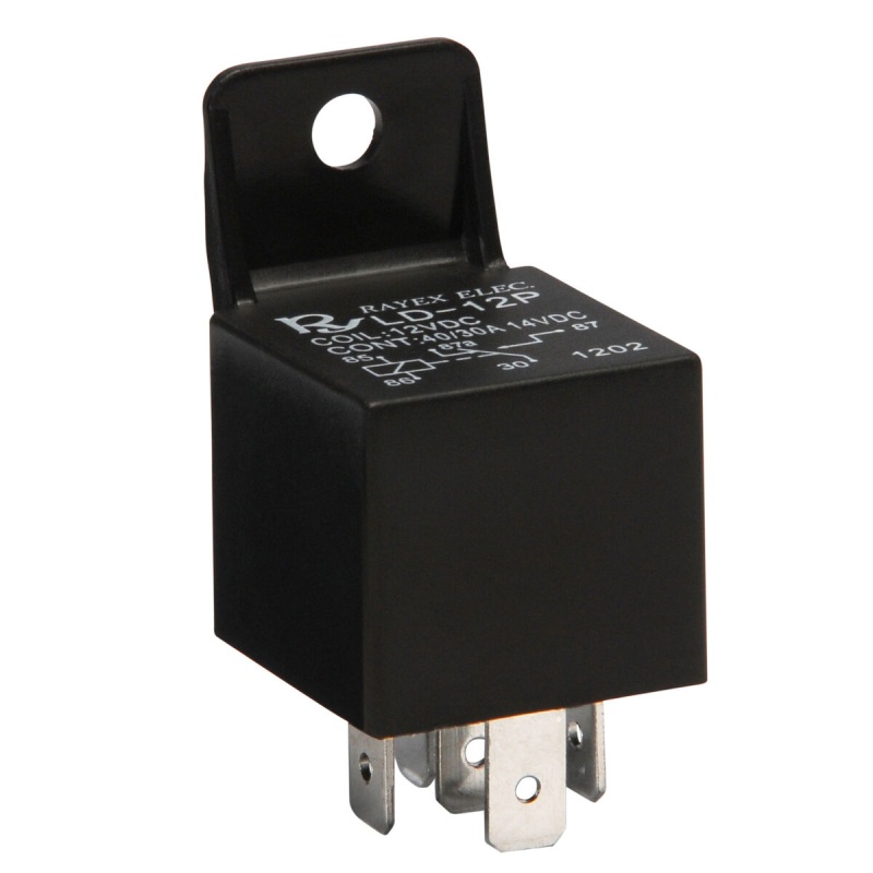 12 Vdc Automotive 5-Pin Relay Spdt 30/40A Bosch Type
