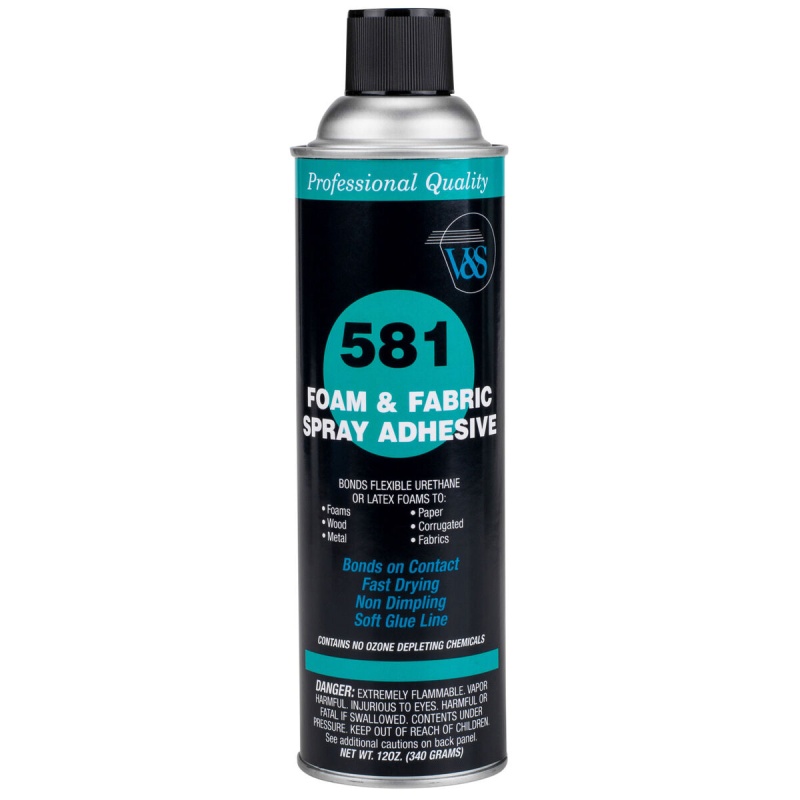V&S #581 Foam & Fabric Spray Glue Adhesive 12 Oz