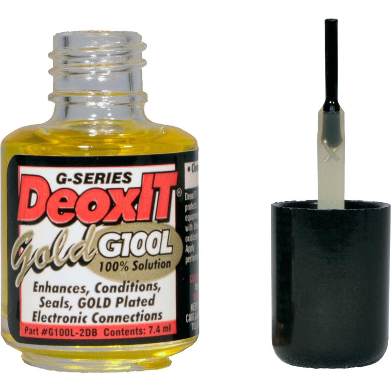 Caig Deoxit Gold G100l-2Db Brush Bottle 7.4 Ml