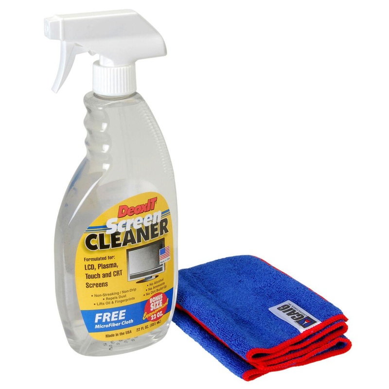 Caig Ccs-503 Deoxit Screen Cleaner Kit With Microfiber Cloth 22 Oz