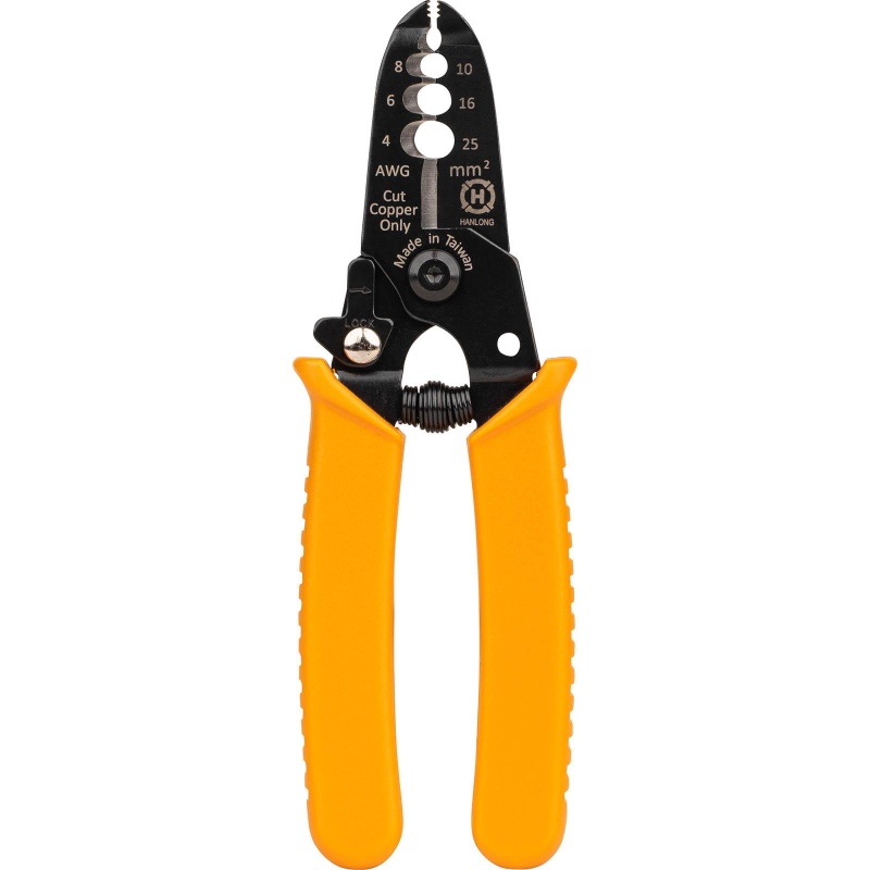 4-In-1 Wire Stripper 8-4 Awg With Wire Cutter And Spring Back Action